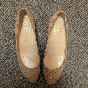 Christian Louboutin Cork Wedge